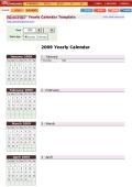 연간자동달력(일자별일정입력) - Yearly Calendar Template