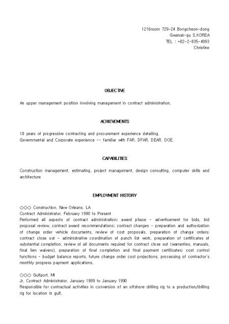 [̷¼, resume]Contract Administrator(ѹ, )_