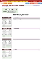 연간자동달력(일자별일정입력)- Yearly Calendar Template
