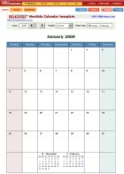 ڵ޷ - Monthly Calendar