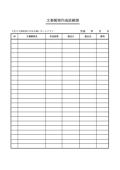 문서대장표 작성의뢰표(일본어)