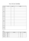 미술 실기수업 연간계획표(양식)