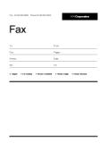 팩스 표지(영문, 해외용)