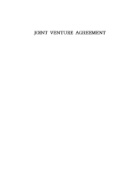 Joint Venture Agreement(diesel power plant)