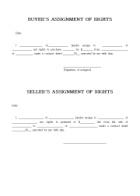 BUYERS ASSIGNMENT OF RIGHTS