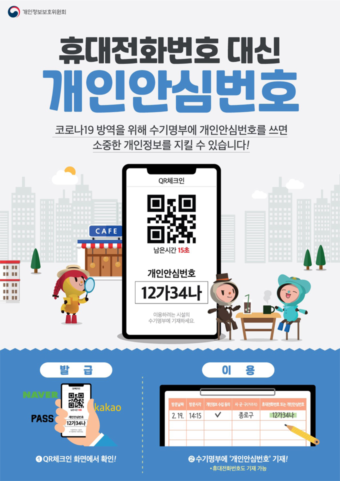 개인안심번호 홍보 포스터 미리보기