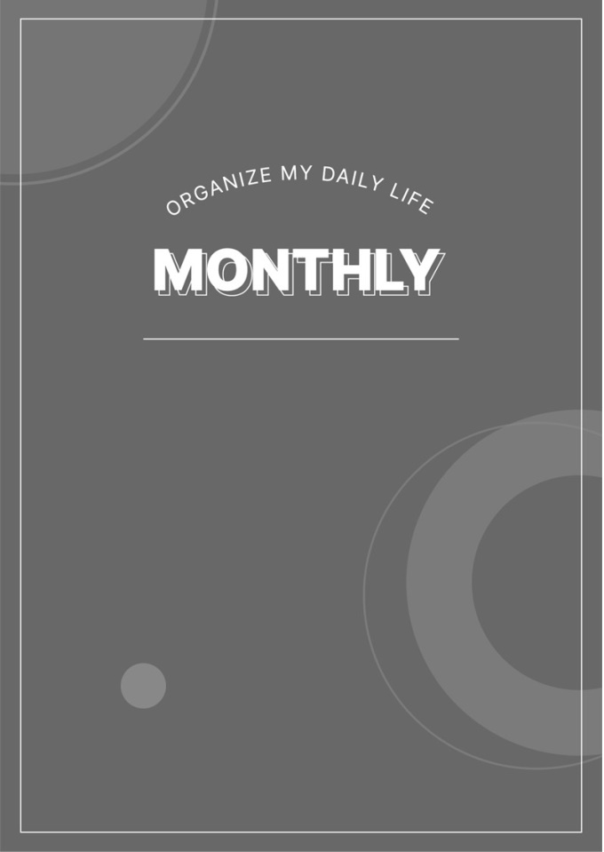 디지털플래너 (먼슬리트래커 GOAL PLANNER) 미리보기
