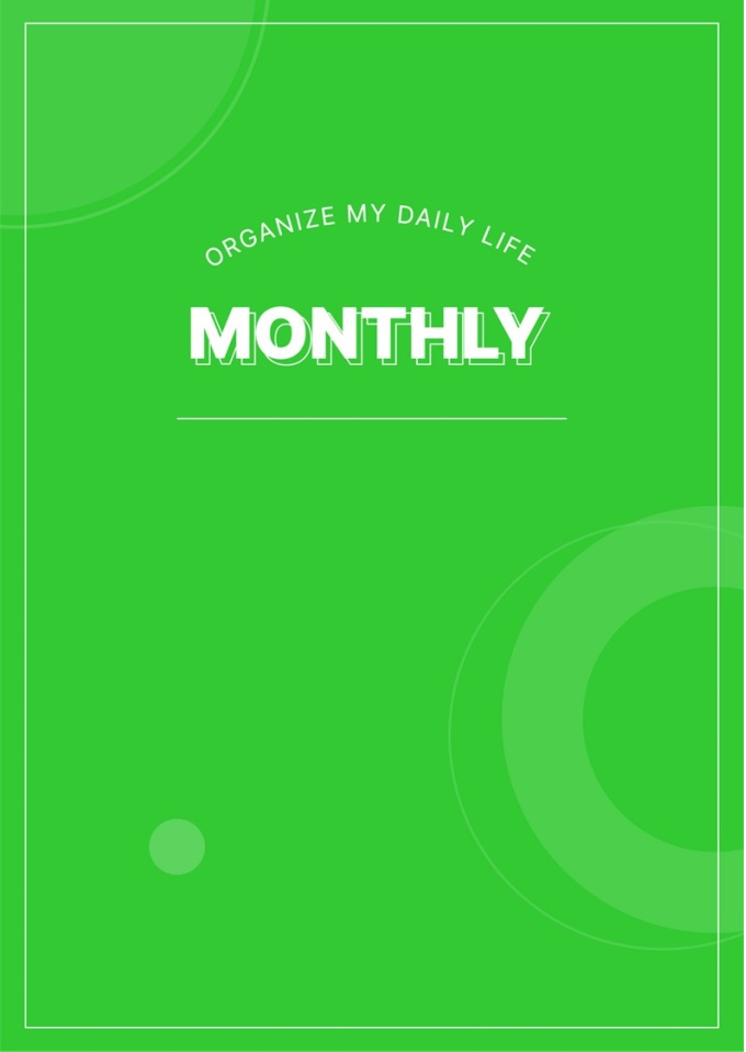 디지털플래너 (먼슬리플래너 GOAL PLANNER) 미리보기
