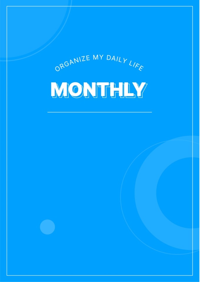 디지털플래너 (먼슬리트래커 GOAL PLANNER) 미리보기