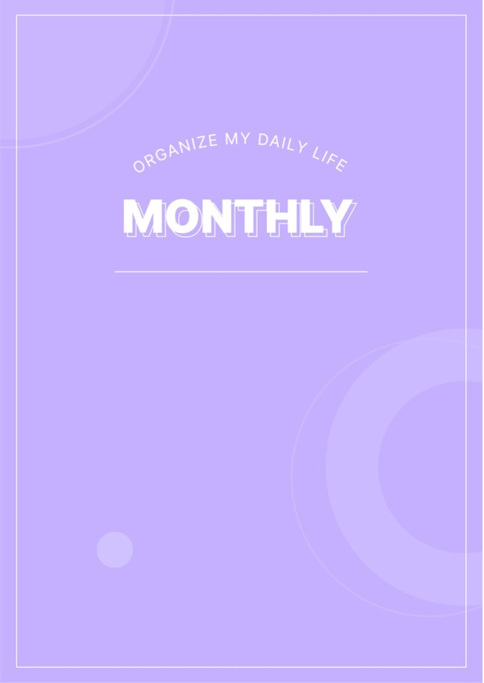 디지털플래너 (먼슬리플래너 GOAL PLANNER) 미리보기