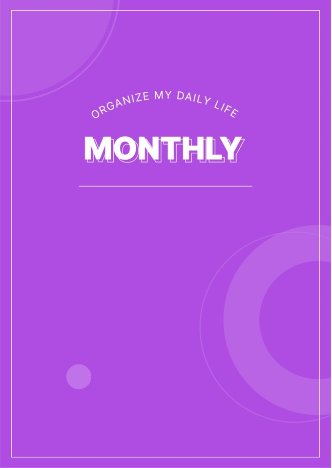 디지털플래너 (먼슬리트래커 GOAL PLANNER) 미리보기
