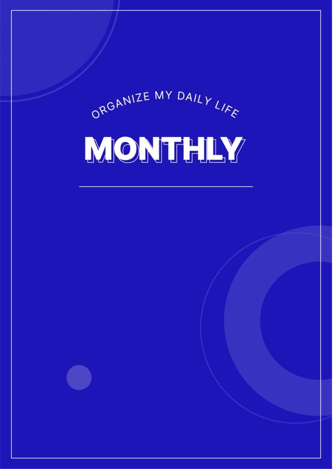 디지털플래너 (먼슬리플래너 GOAL PLANNER) 미리보기