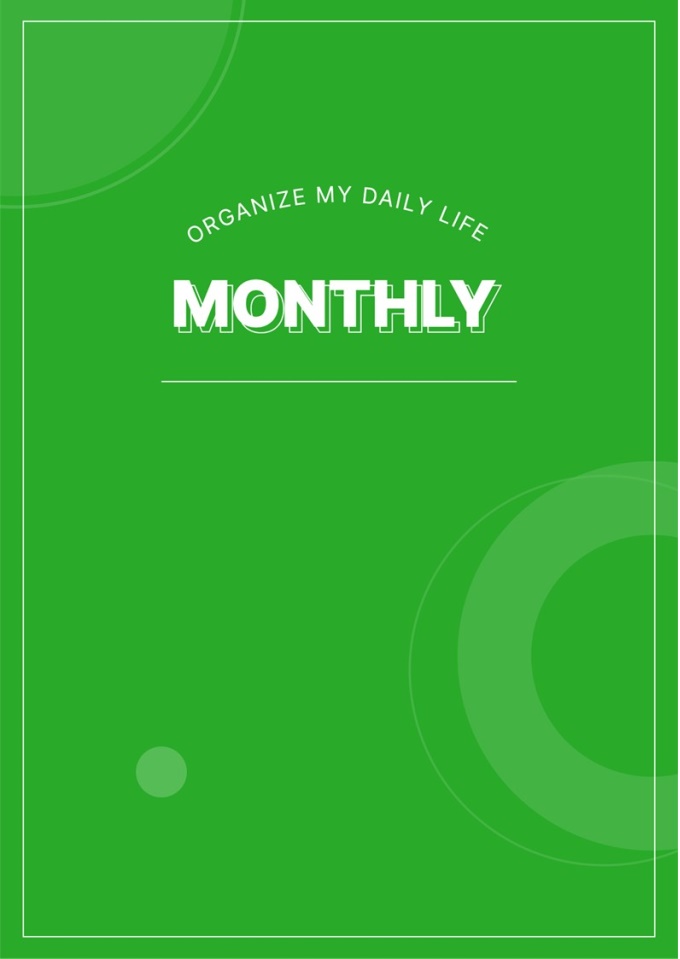 디지털플래너 (먼슬리트래커 GOAL PLANNER) 미리보기