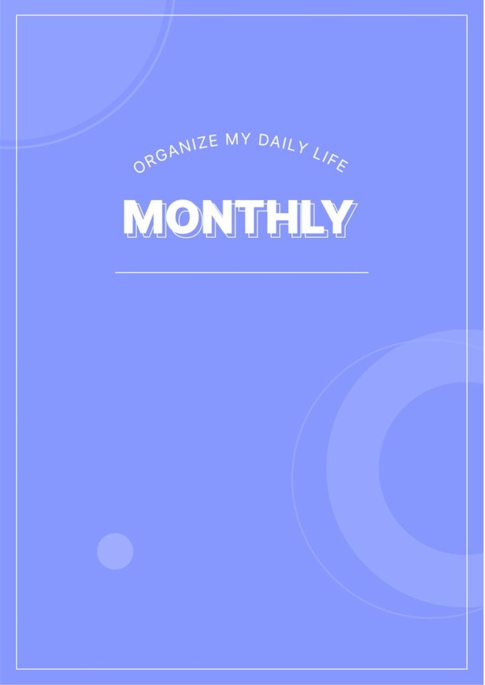 디지털플래너 (먼슬리플래너 GOAL PLANNER) 미리보기