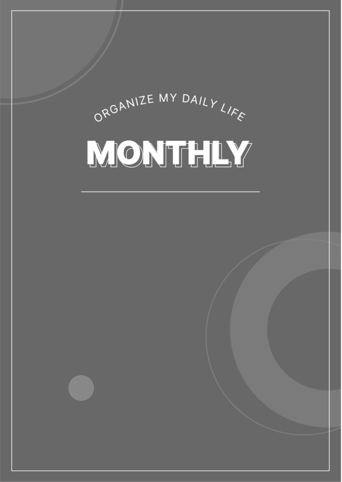 디지털플래너 (먼슬리플래너 GOAL PLANNER) 미리보기