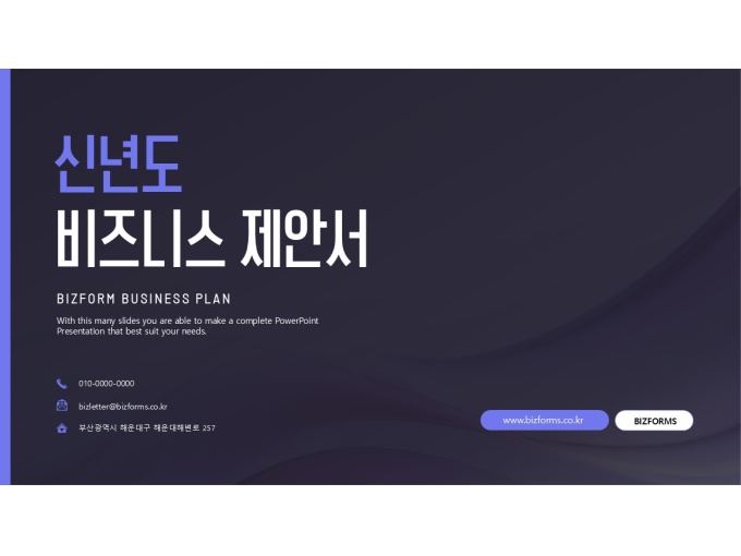 파워포인트배경(신년도비즈니스제안서) 미리보기