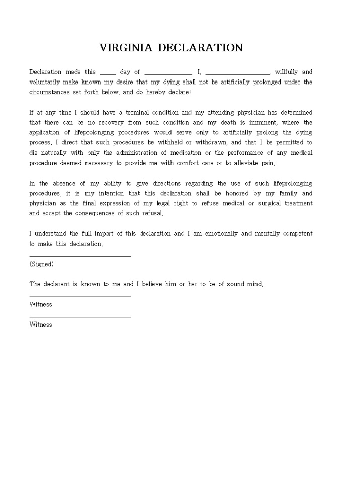 VIRGINIA DECLARATION 미리보기
