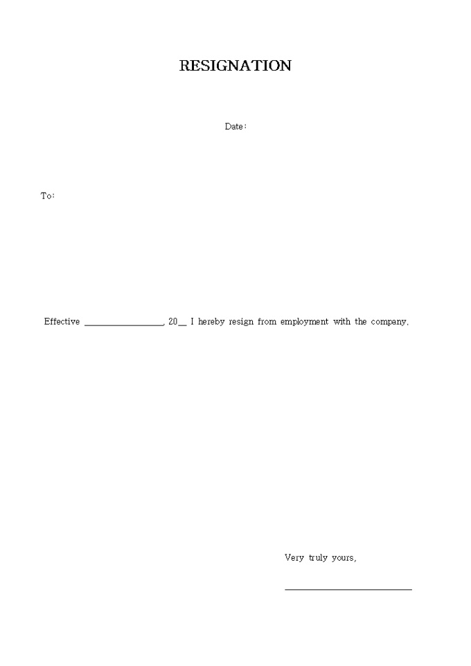 RESIGNATION 미리보기