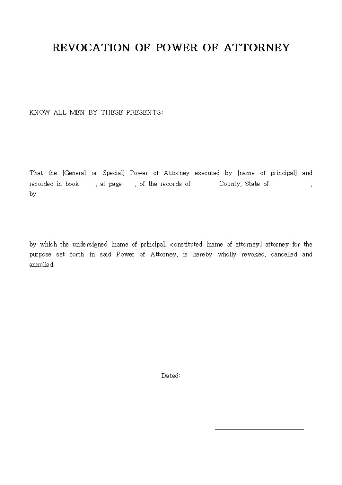 REVOCATION OF POWER OF ATTORNEY01 미리보기