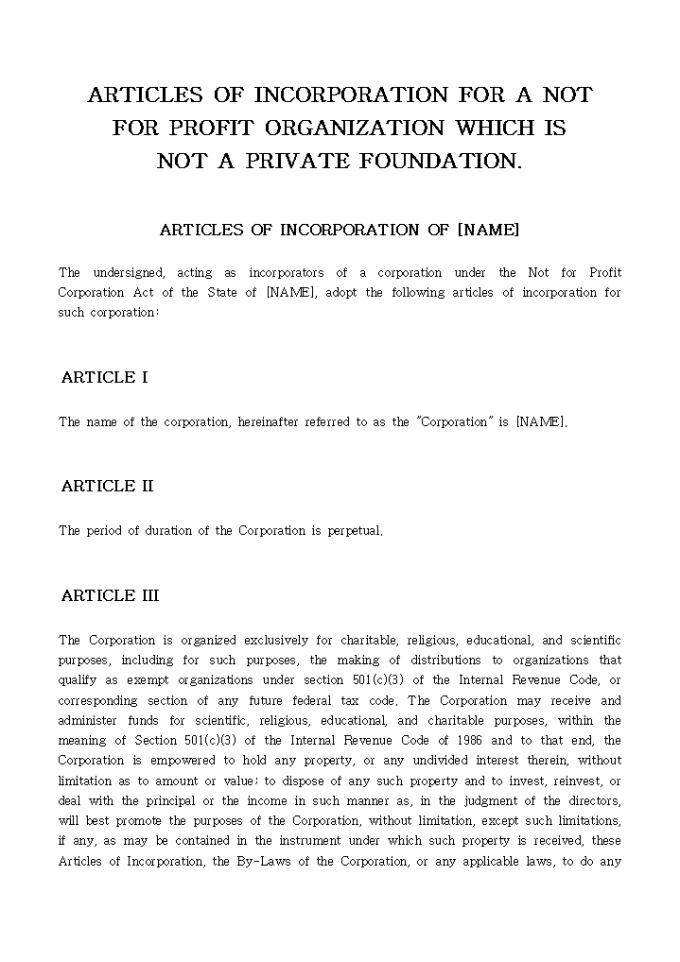 ARTICLES OF INCORPORATION01 미리보기