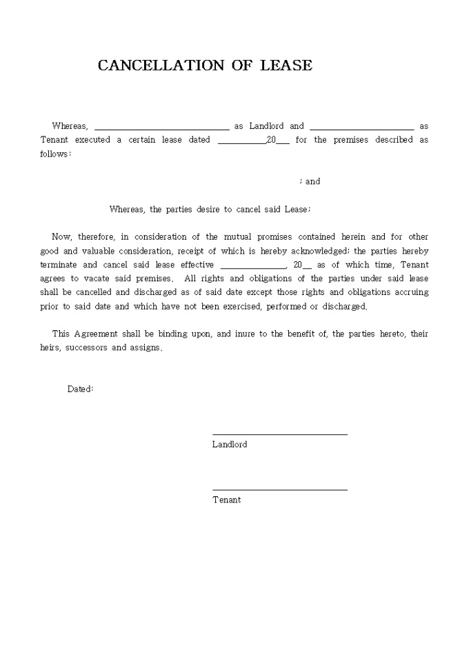CANCELLATION OF LEASE01 미리보기