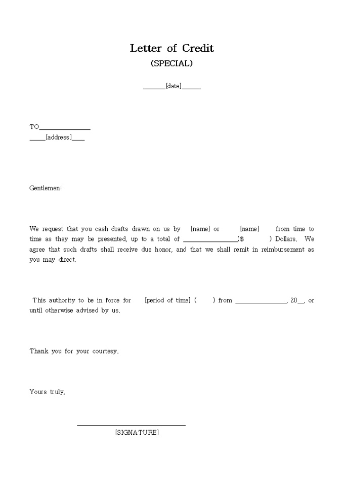 Letter of Credit 미리보기