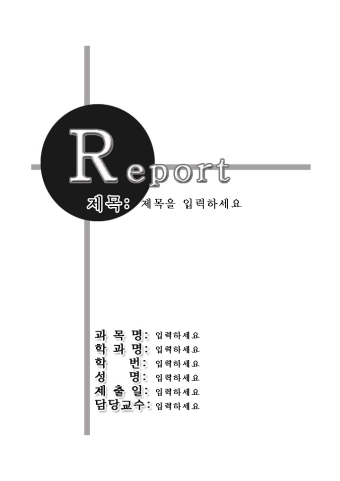 레포트 표지(R강조) 미리보기