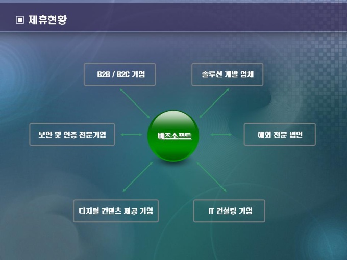 제휴 현황(비즈 소프트) 미리보기