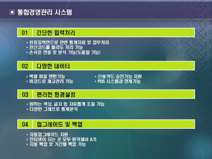 통합경영관리 시스템(소프트웨어 회사소개) 미리보기