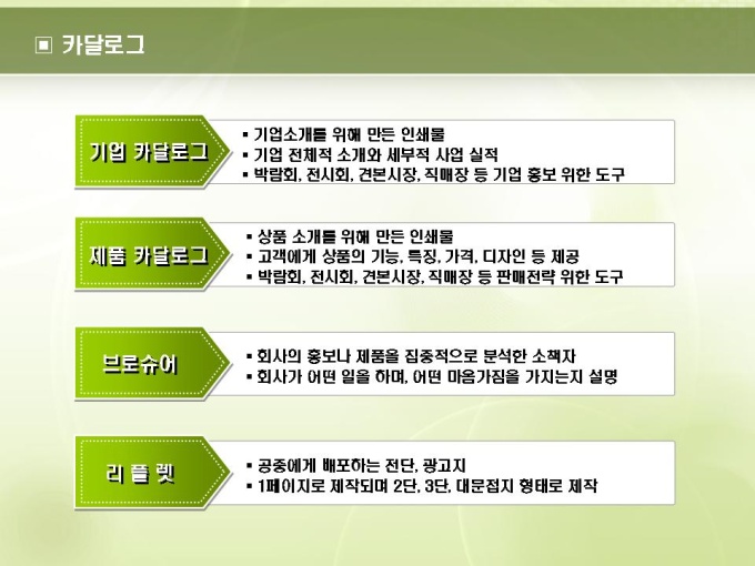 카달로그(인터넷 컨텐츠 제작) 미리보기