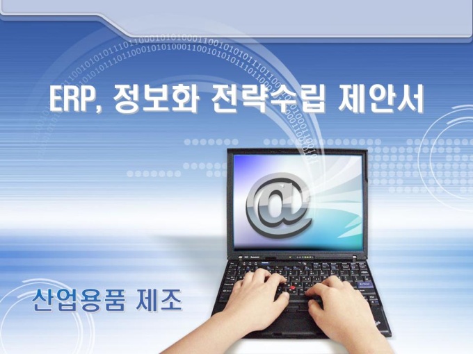 ERP, 정보화 전략수립 제안서(산업용품 제조) 미리보기
