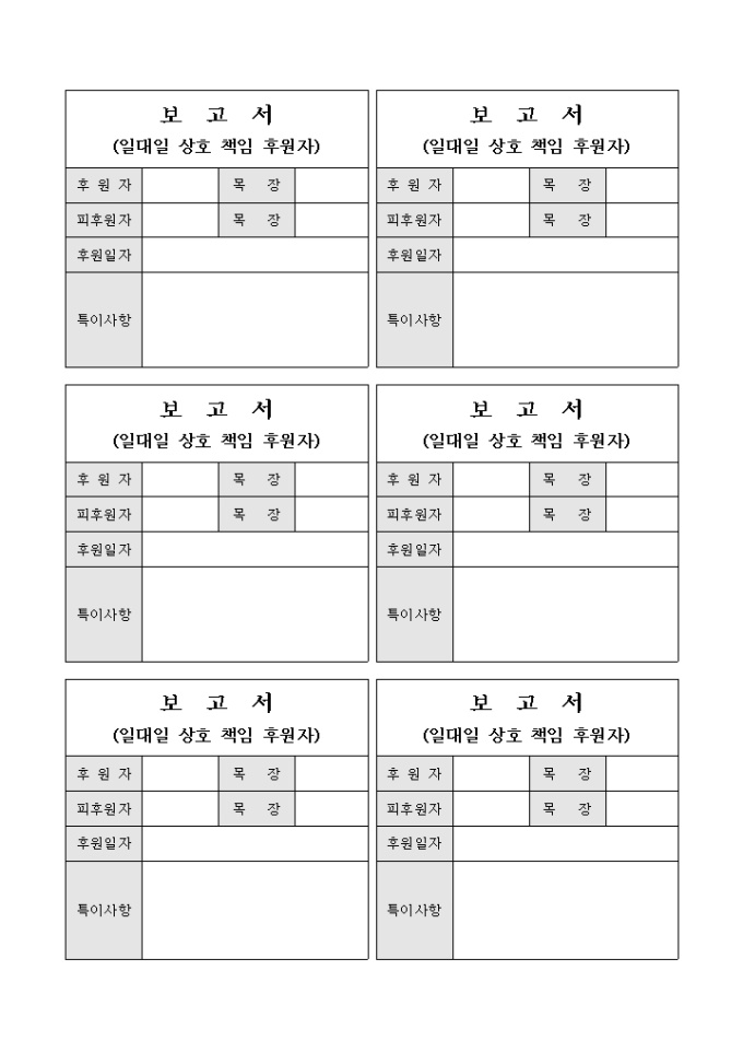 보고서(일대일 상호 책임 후원자) 미리보기