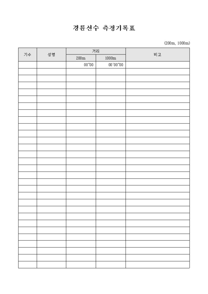 경륜선수 측정기록표 미리보기