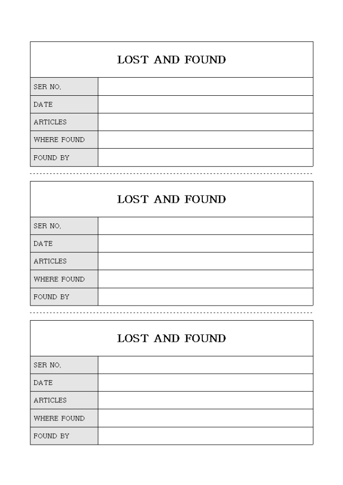 LOST AND FOUND(MEMO) 미리보기
