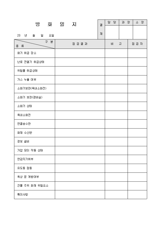 방화일지(아파트) 미리보기