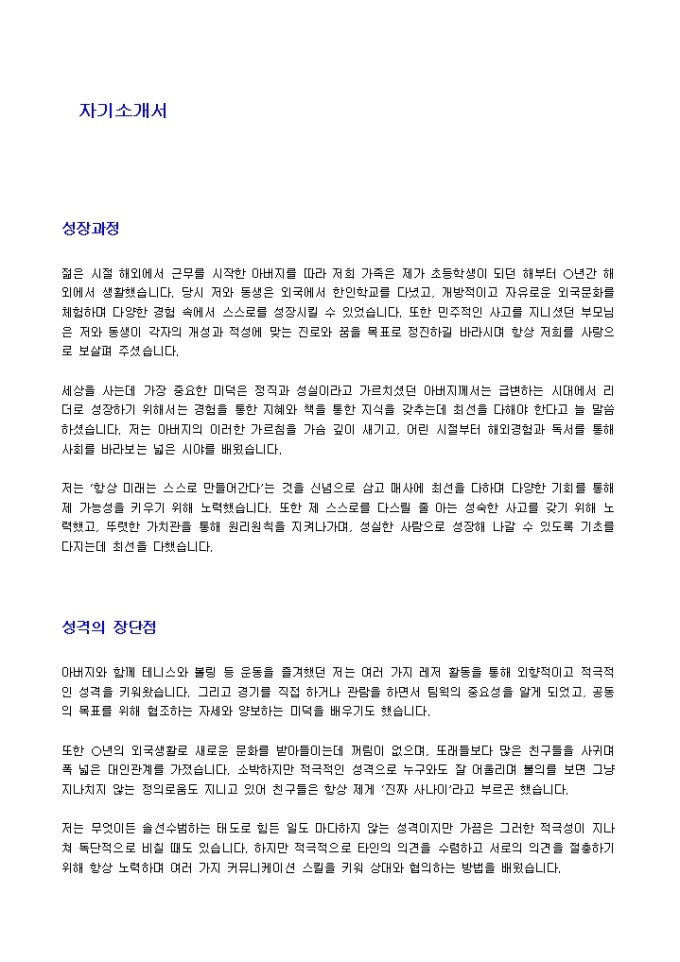 해기사 자기소개서_신입 미리보기