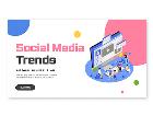 파워포인트배경(소셜미디어트렌드)