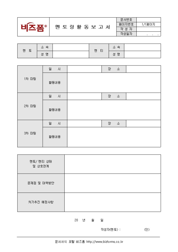 멘토링활동보고서